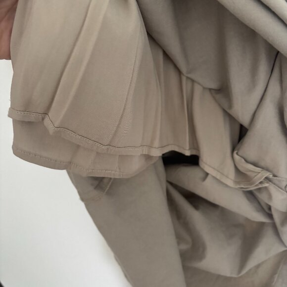 Anthropologie Cap-Sleeve V-Neck Ruched Slim Midi Dress (XL) - Picture 6 of 7